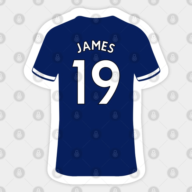 James Rodriguez Jersey Everton Sticker TeePublic